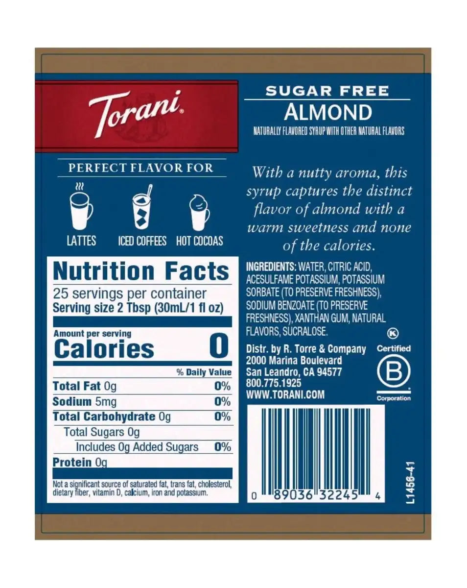 Sugar Free Almond Syrup