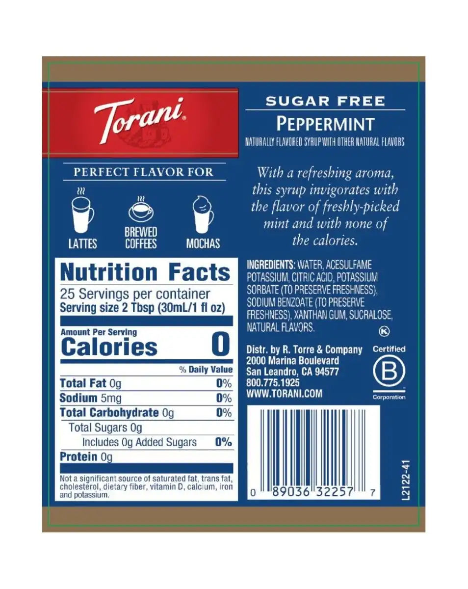 Sugar Free Peppermint Syrup
