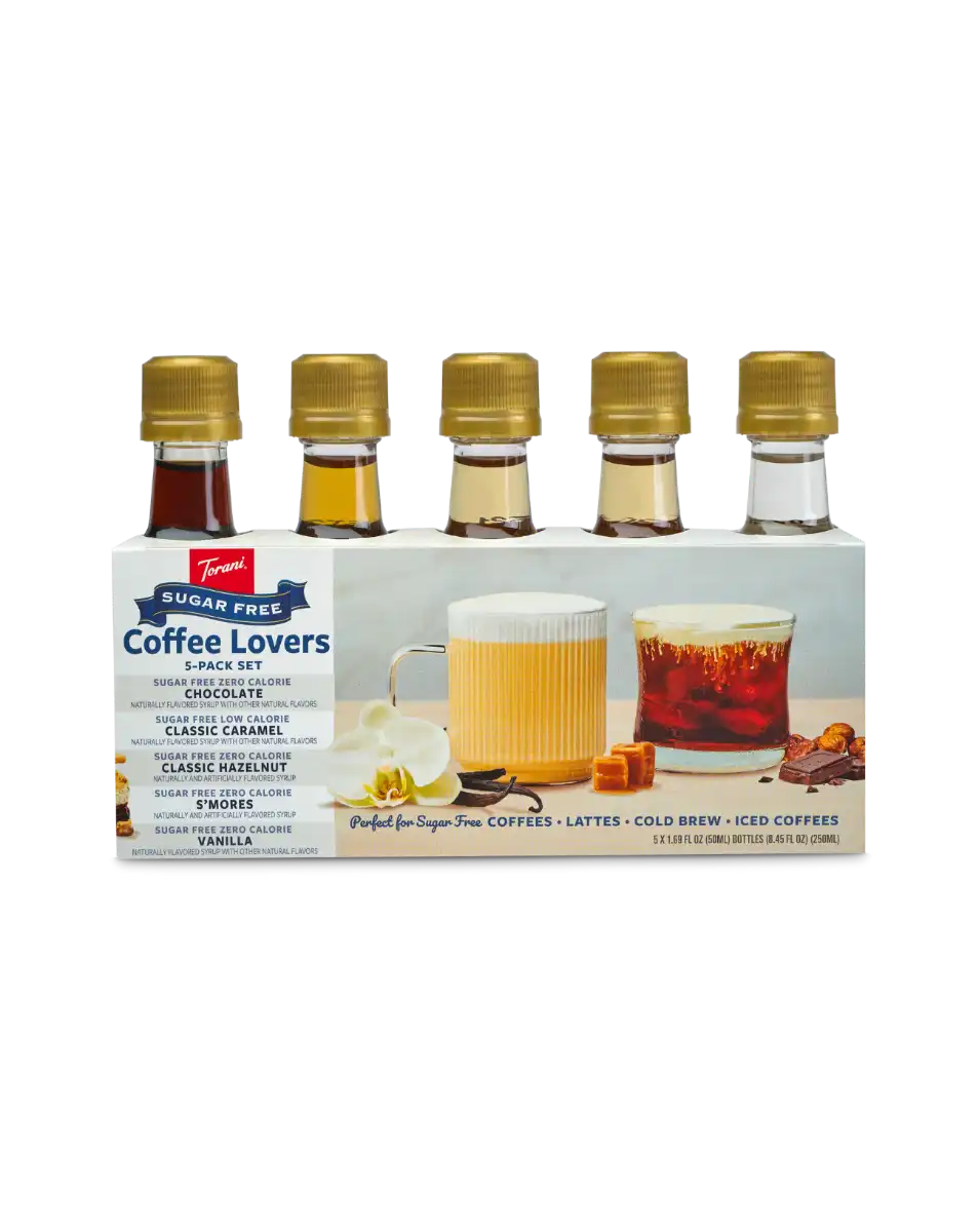 Sugar Free Coffee Lover 50 ml 5-pack Variety Pack Syrup