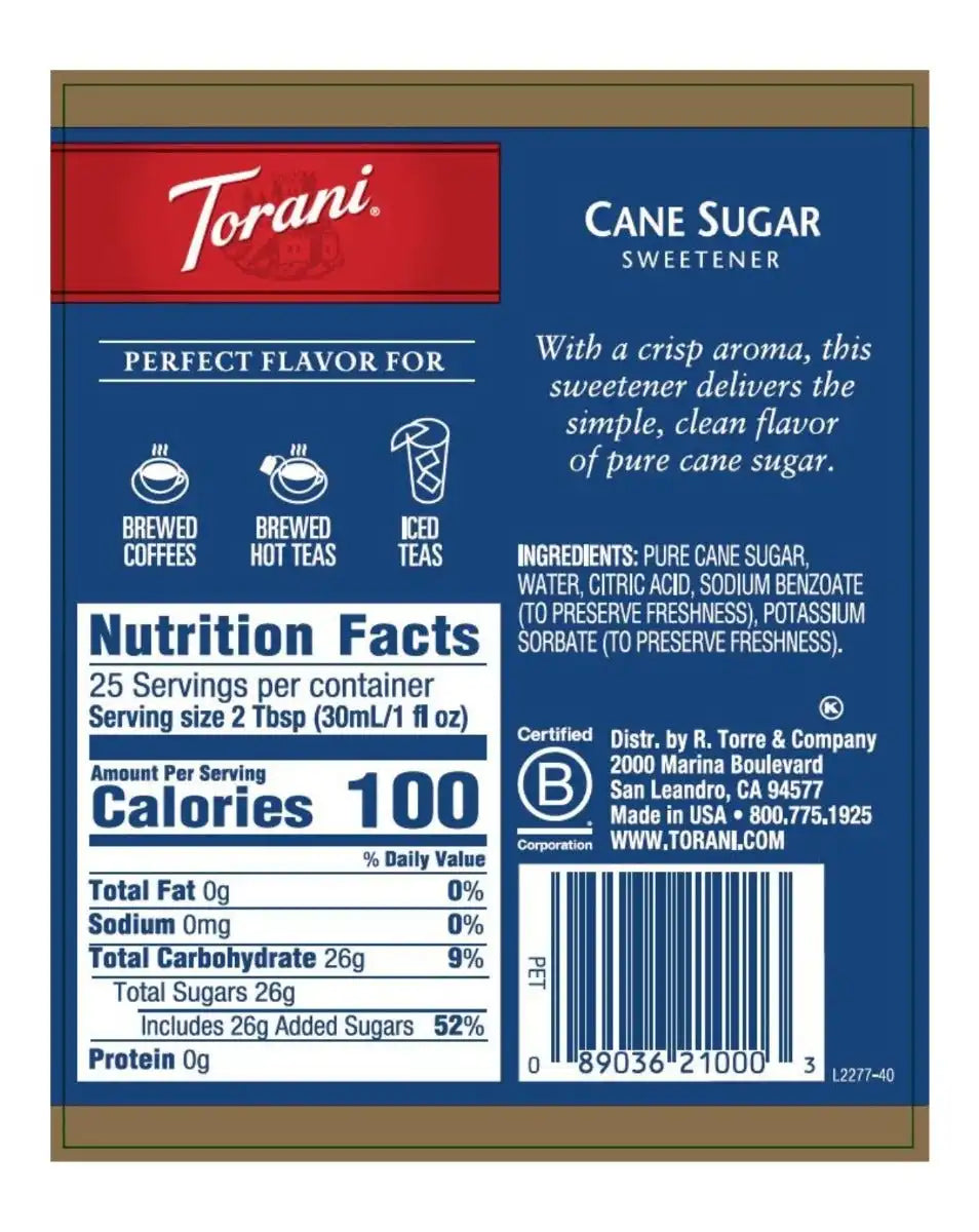 Cane Sweetener Syrup