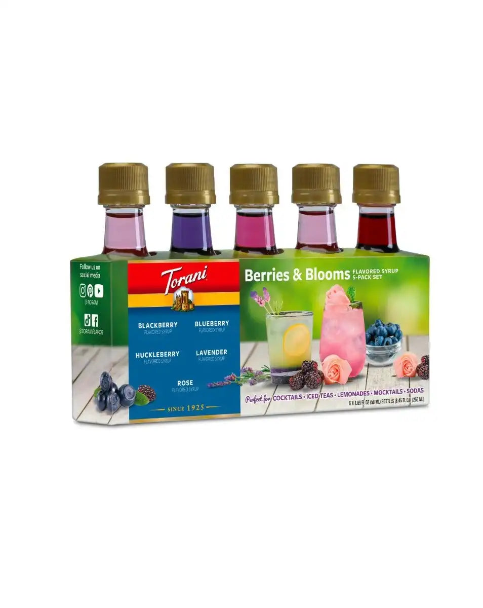 Berries &amp; Blooms 50 ml 5-pack Variety Pack Syrup